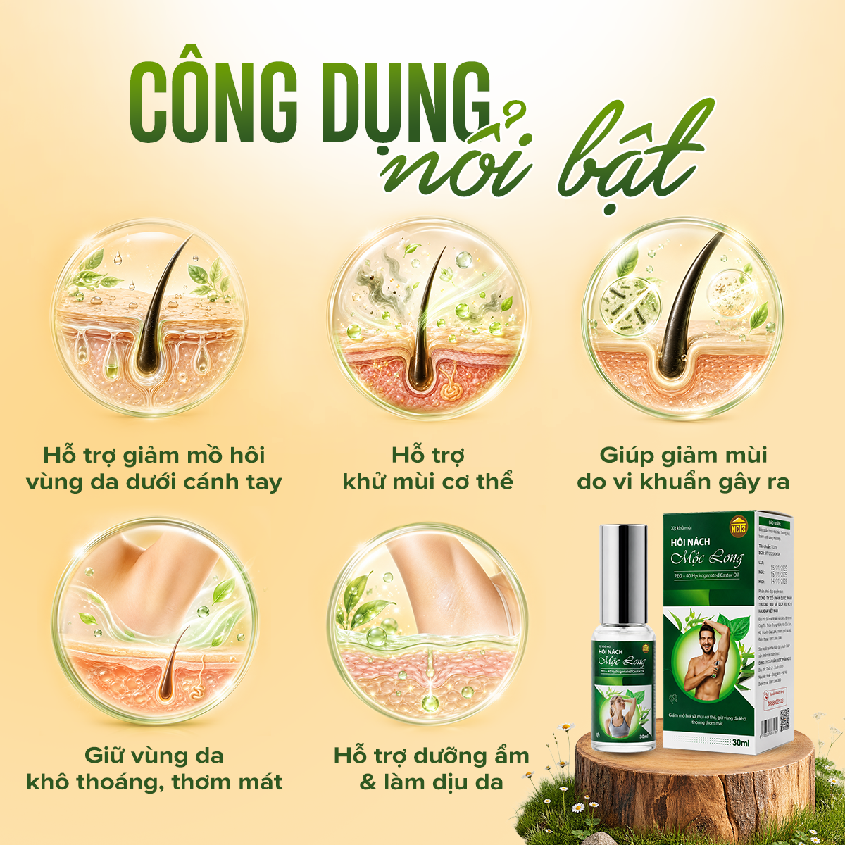 Xịt khử mùi hôi nách Mộc Long - hình 3